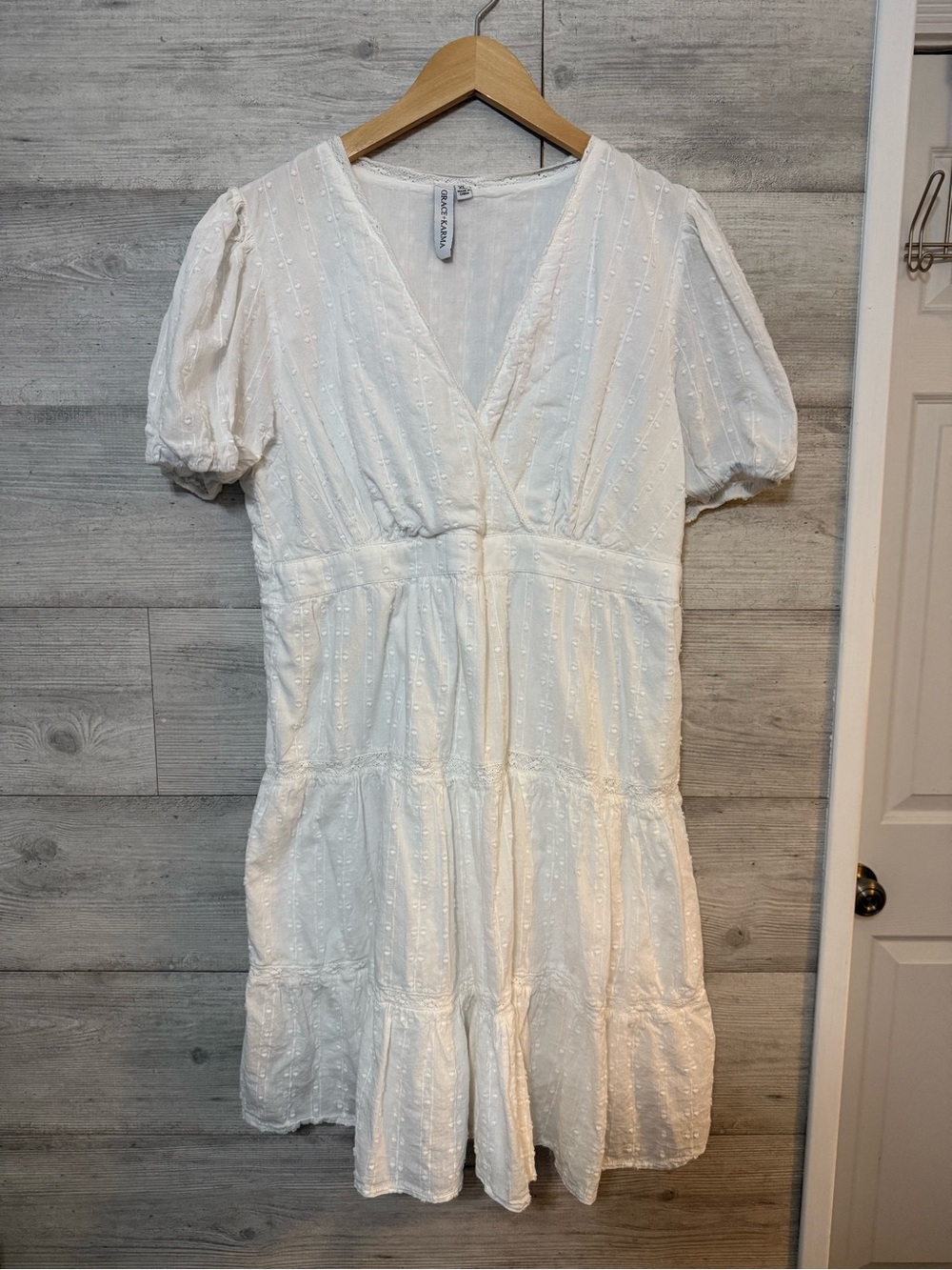 Grace + Karma Women's White Sun Dress Size XL 100% Cotton